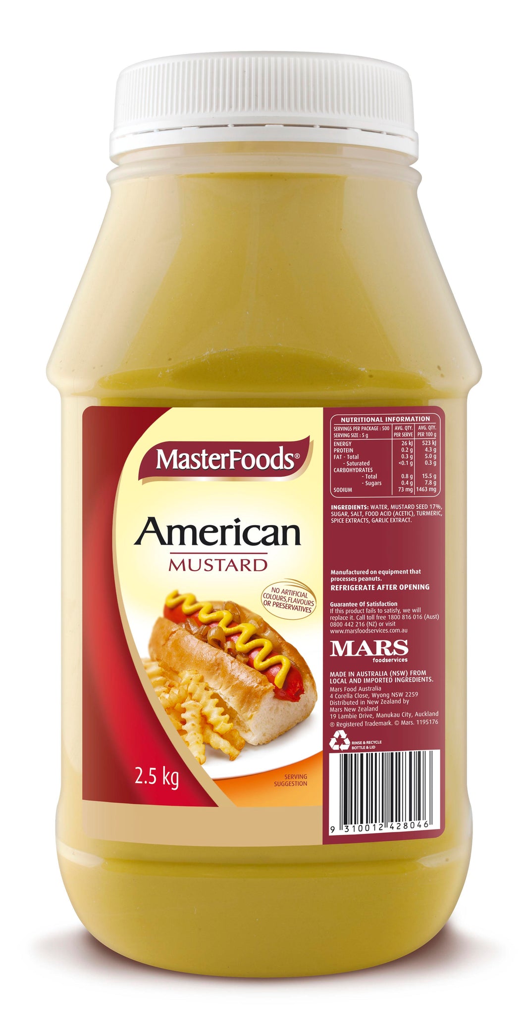 MUSTARD AMERICAN 2.5KG